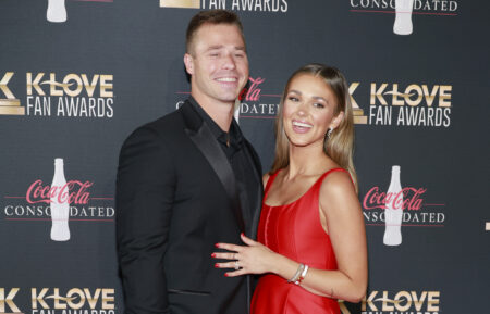 Christian Huff and Sadie Robertson Huff attend the 11th Annual K-LOVE Fan Awards at The Grand Ole Opry on May 26, 2024 in Nashville, Tennessee.