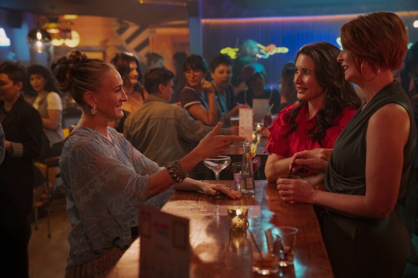 Sarah Jessica Parker, Kristin Davis and Cynthia Nixon in 'And Just Like That...' Season 3