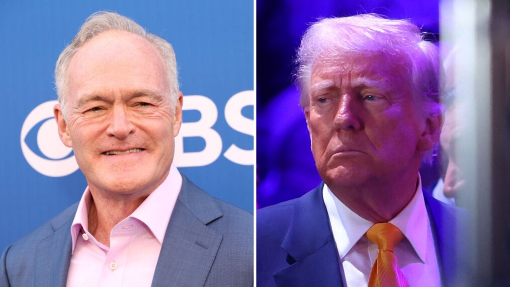 Scott Pelley and Donald Trump