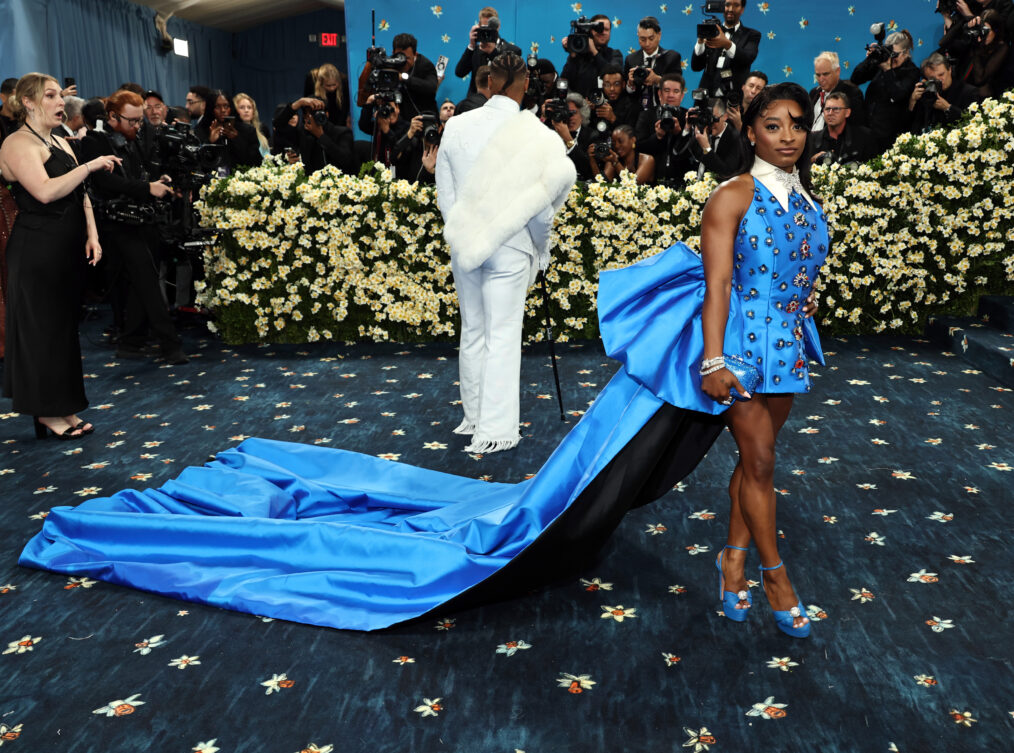 Simone Biles attends the 2025 Met Gala