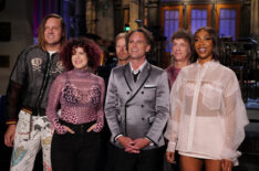 Walton Goggins with Arcade Fire and Ego Nwodim on 'Saturday Night Live' - Season 50