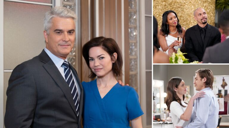 Rick Hearst, Rebecca Herbst on 'General Hospital'; Mishael Morgan and Bryton James on 'The Young and the Restless,' and Crew Morrow and Laneya Grace on 'Bold and the Beautiful'