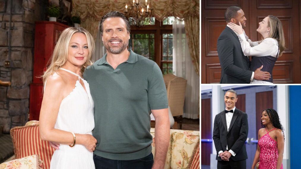Sharon Case and Joshua Morrow on 'The Young and the Restless,' Lawrence Saint Victor and Annika Noelle on 'The Bold and the Beautiful,' Tabyana Ali and Jens Austin Astrup on 'General Hospital'