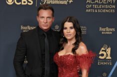 Steve Burton and Michelle Lundstrom attend the 51st annual Daytime Emmys Awards at The Westin Bonaventure Hotel & Suites, Los Angeles on June 07, 2024 in Los Angeles, California