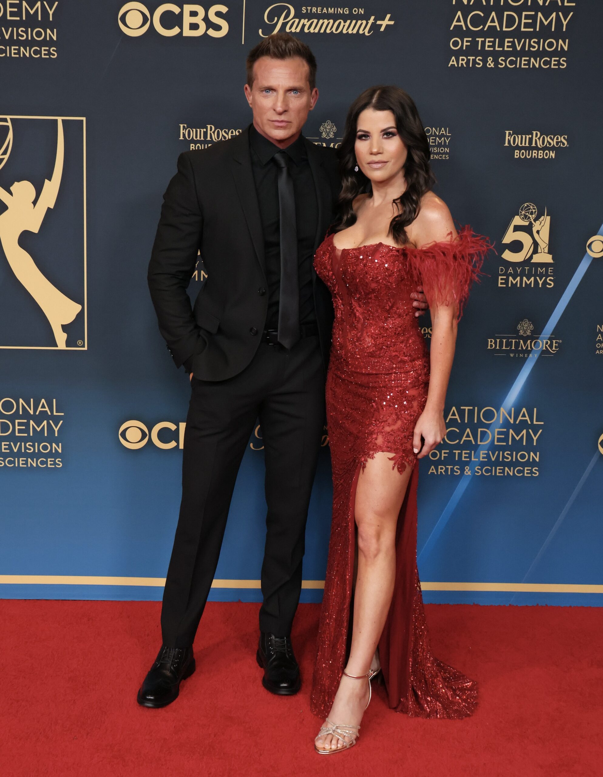 Steve Burton (L) attends the 51st annual Daytime Emmys Awards at The Westin Bonaventure Hotel & Suites, Los Angeles on June 07, 2024 in Los Angeles, California