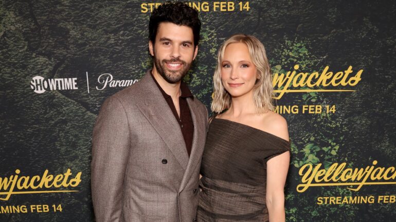 Steven Krueger and Candice King attend the "Yellowjackets" S3 Global Premiere