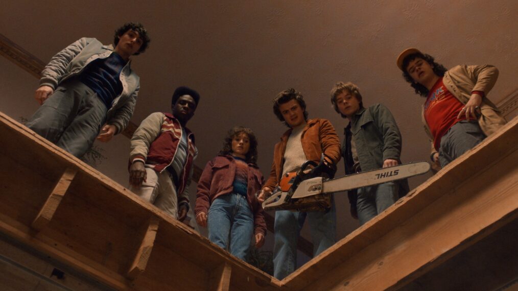 Finn Wolfhard, Caleb McLaughlin, Natalia Dyer, Joe Keery, Charlie Heaton, and Gaten Matarazzo for 'Stranger Things' Season 5