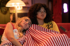 Chloe Fineman and Sam Morelos in 'Summer of 69' on Hulu