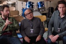 Charlie Day, Danny DeVito, and Glenn Howerton in 'It's Always Sunny in Philadelphia' Season 17