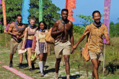 Joe Hunter, Eva Erickson, Kamilla Karthigesu, Kyle Fraser, and Mitch Guerra in the 'Survivor' Season 48 finale