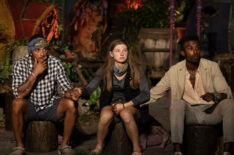 Joe Hunter, Eva Erickson, and Kyle Fraser in 'Survivor' 48 finale