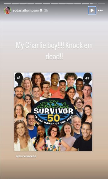 Sodasia Thompson reaction to 'Survivor' 50 cast