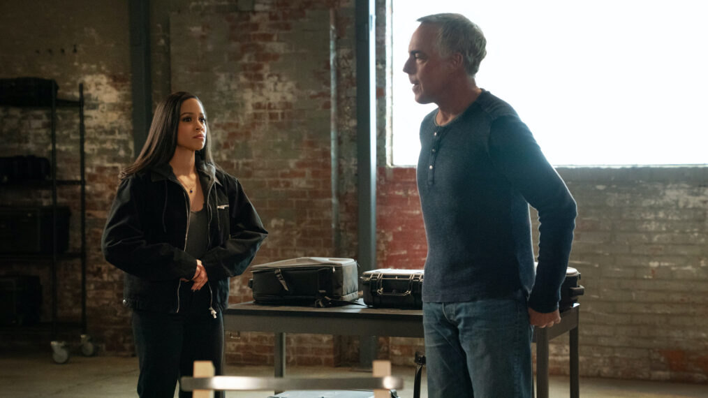 Juani Feliz as Samantha Reed and Titus Welliver as Elijah “Eli” Reed — 'The Equalizer' Season 5 Episode 16 'Sins of the Father'