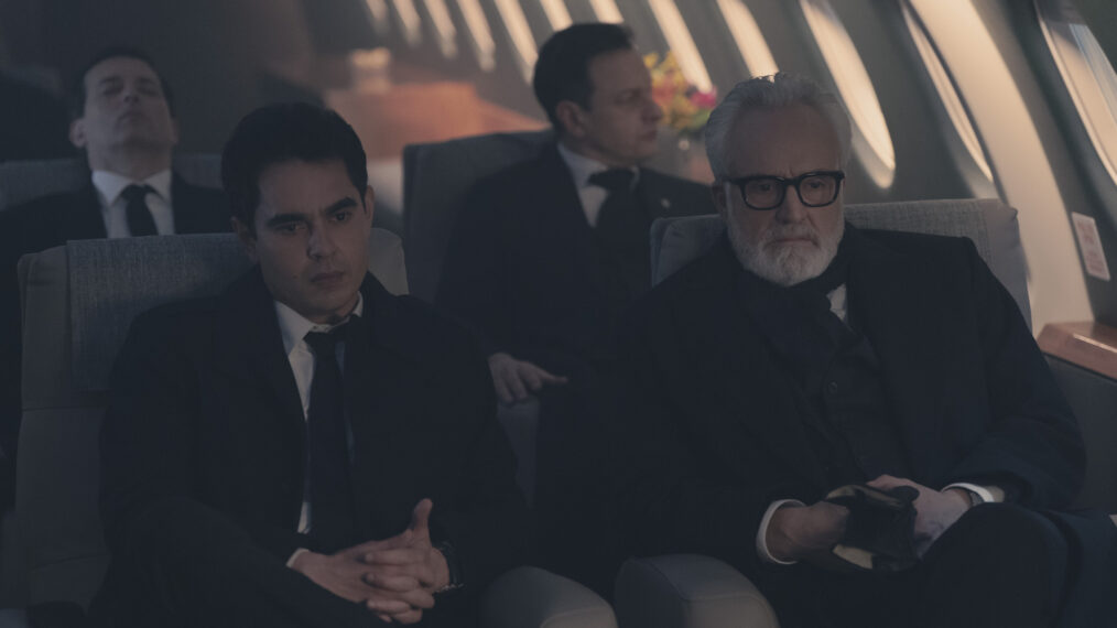 Max Minghella as Nick and Bradley Whitford as Commander Lawrence in 'The Handmaid's Tale' Season 6 Episode 9