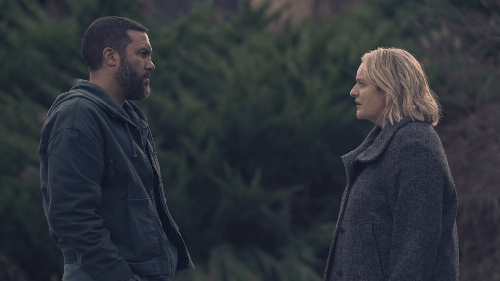 O-T Fagbenle and Elisabeth Moss in 'The Handmaid's Tale' Season 6 Episode 7, 'Shattered.'
