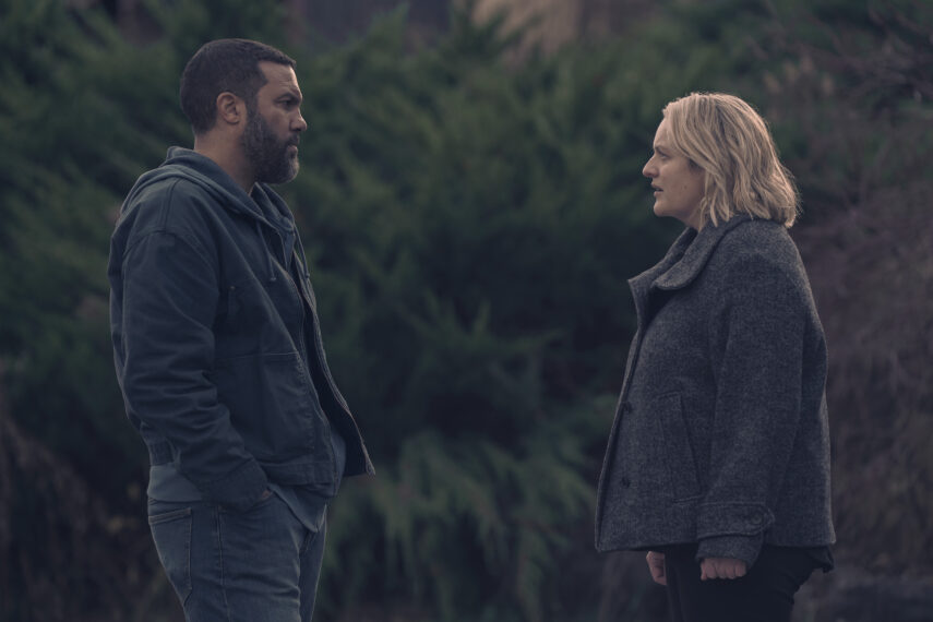 O-T Fagbenle and Elisabeth Moss in 'The Handmaid's Tale' Season 6 Episode 7, 'Shattered.'