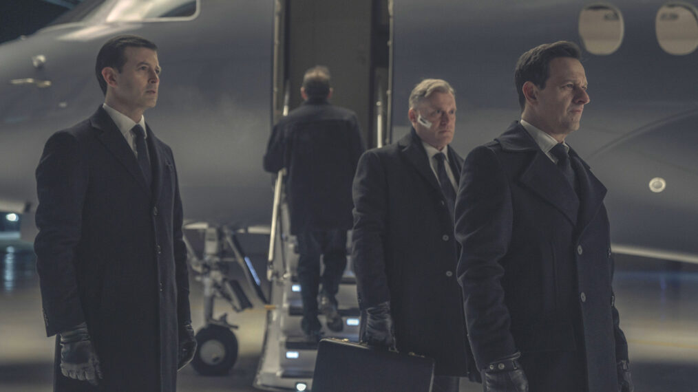 Jonathan Watton as Matthew Calhoun and Josh Charles as Commander Wharton in 'The Handmaid's Tale' series finale
