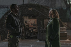 O-T Fagbenle as Luke and Elisabeth Moss as June in 'The Handmaid's Tale' series finale