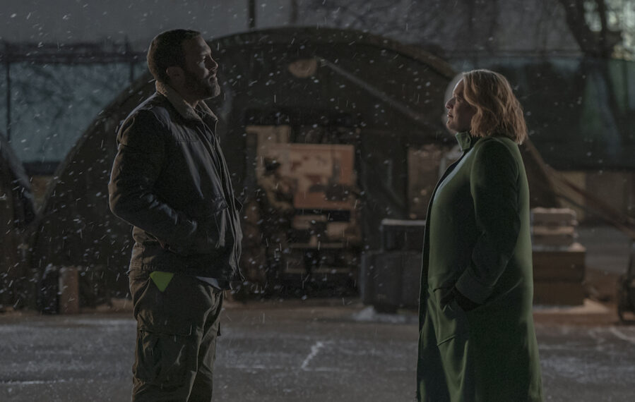 O-T Fagbenle as Luke and Elisabeth Moss as June in 'The Handmaid's Tale' series finale