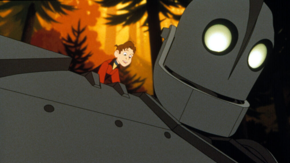 Hogarth Hughes and the Giant in 'The Iron Giant'