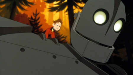 Hogarth Hughes and the Giant in 'The Iron Giant'