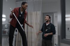 Tracy Ifeachor as Collins and Noah Wyle as Robby — 'The Pitt' Season 1 Episode 3