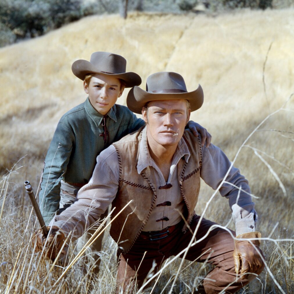Johnny Crawford and Chuck Connors for 'The Rifleman'