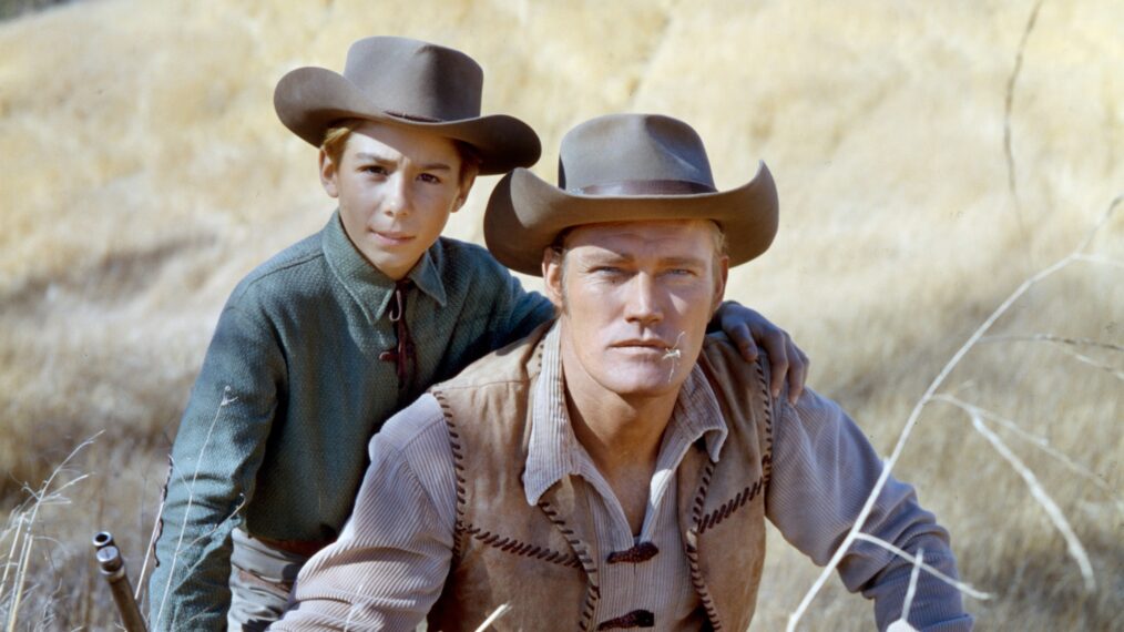 Johnny Crawford and Chuck Connors for 'The Rifleman'