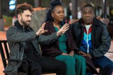Daniel Radcliffe, Erika Alexander, and Tracy Morgran in 'The Rise and Fall of Reggie Dinkins'
