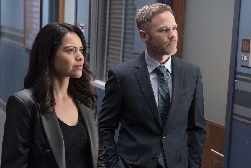 Alyssa Diaz as Angela, Shawn Ashmore as Wesley — 'The Rookie' Season 7 Finale "The Good, the Bad, and the Oscar"