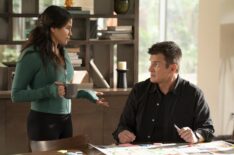 Jenna Dewan as Bailey, Nathan Fillion as Nolan — 'The Rookie' Season 7 Finale 'The Good, the Bad, and the Oscar'