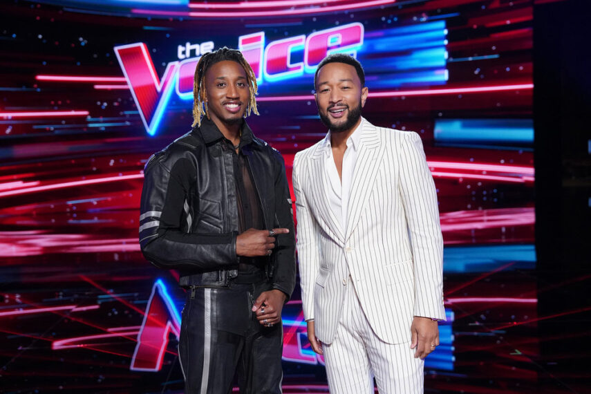 RENZO and John Legend on The Voice