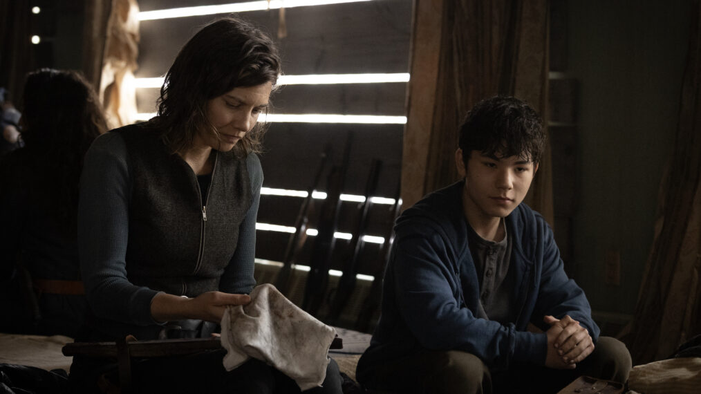 Lauren Cohan as Maggie Rhee, Logan Kim as Hershel in 'The Walking Dead: Dead City' Season 2 Episode 4