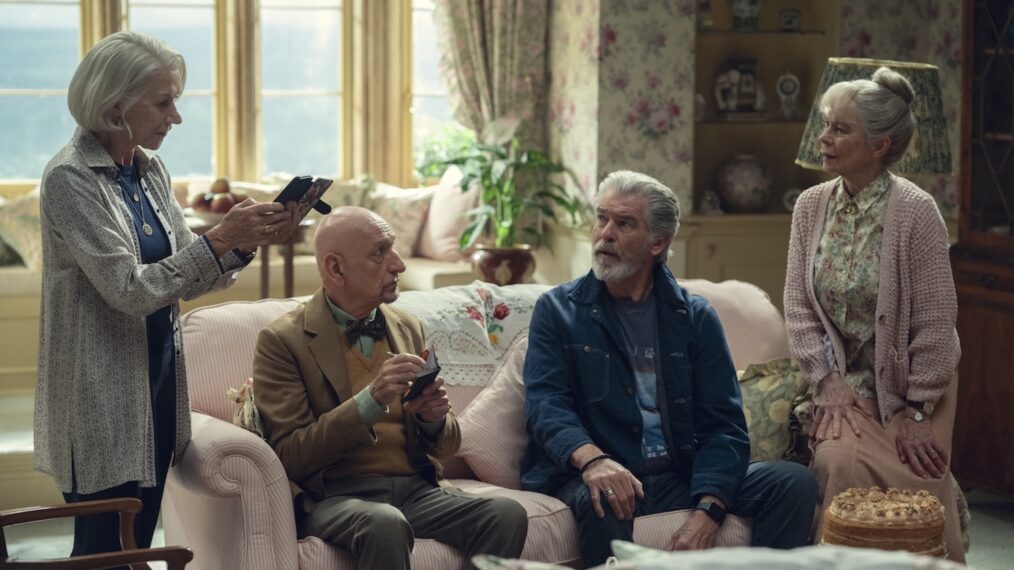 Helen Mirren, Sir Ben Kingsley, Pierce Brosnan, and Celia Imrie — 'Thursday Murder Club'