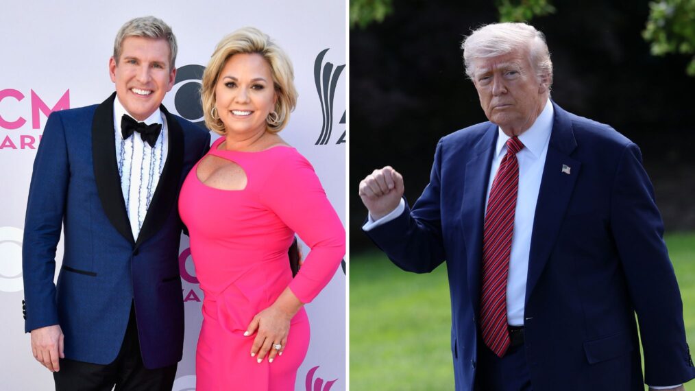 Todd and Julie Chrisley at the ACM Awards; President Trump