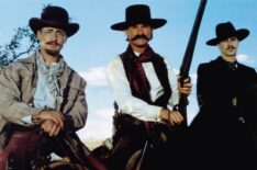 Jason Priestley, Kurt Russell, and Val Kilmer in Tombstone