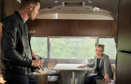 Justin Hartley as Colter Shaw and Melissa Roxburgh as Dory Shaw — 'Tracker' Season 2 Episode 19