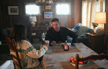 Wendy Crawford as Mary Dove Shaw and Justin Hartley as Colter Shaw — 'Tracker' Season 2 Finale 'Echo Ridge