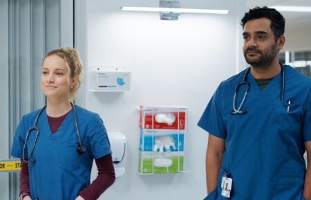 Laurence Leboeuf as Dr. Magalie Leblanc, Hamza Haq as Dr. Bashir Hamed — 'Transplant' Season 4 Premiere 
