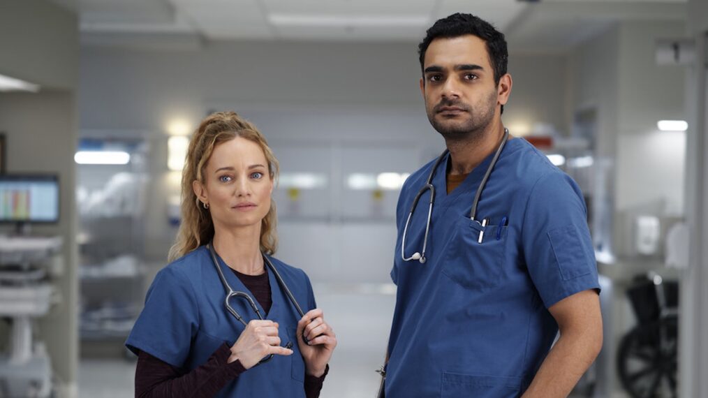 Laurence Leboeuf as Dr. Magalie Leblanc, Hamza Haq as Dr. Bashir Hamed — 'Transplant' Season 3