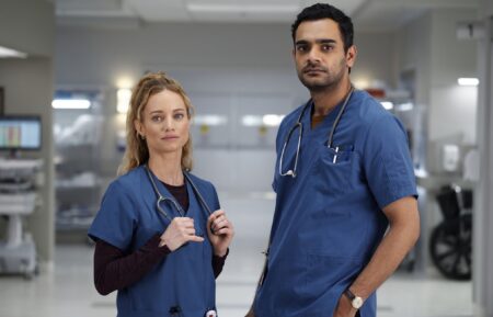 Laurence Leboeuf as Dr. Magalie Leblanc, Hamza Haq as Dr. Bashir Hamed — 'Transplant' Season 3