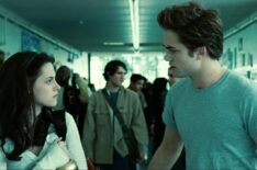 Kristen Stewart and Robert Pattinson as Bella and Edward in 'Twilight'