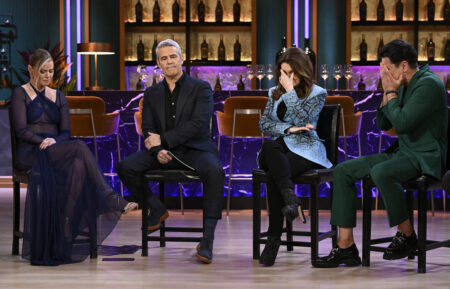 Ariana Madix, Andy Cohen, Lisa Vanderpump, Tom Schwartz at the Vanderpump Rules reunion