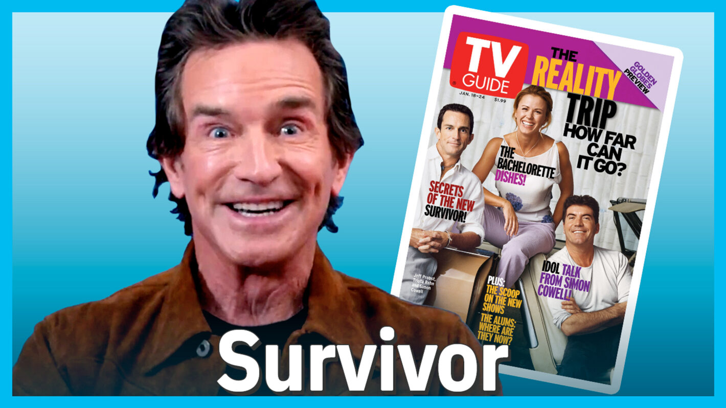 Jeff Probst Survivor anniversary TV Guide Magazine cover video
