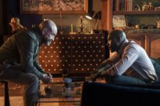 Ritchie Coster as Shinwell Johnson and Morris Chestnut as Dr. John Watson — 'Watson' Season 1 Episode 5 'The Man with the Glowing Chest'