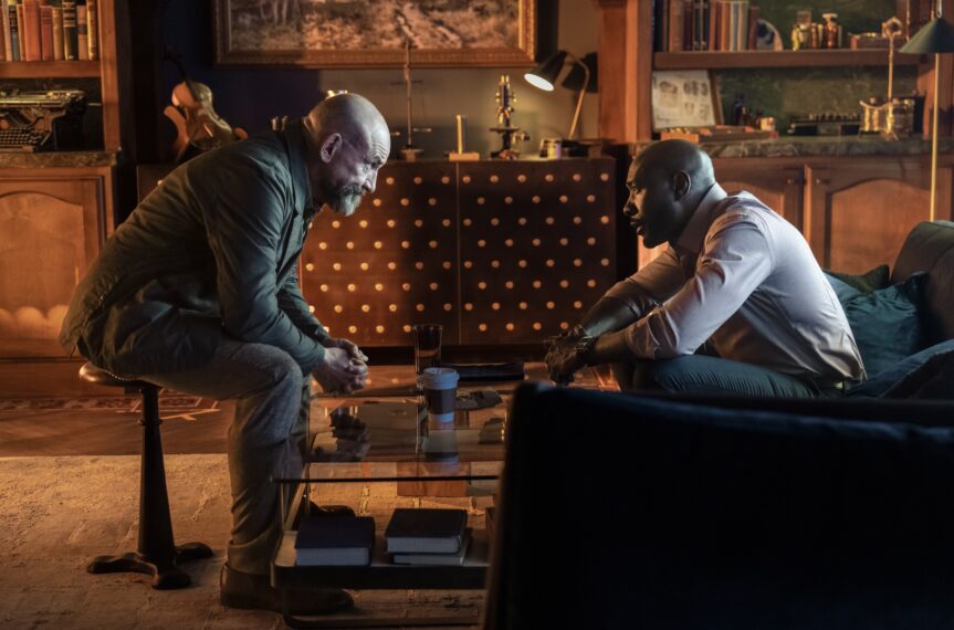 Ritchie Coster as Shinwell Johnson and Morris Chestnut as Dr. John Watson — 'Watson' Season 1 Episode 5 "The Man with the Glowing Chest"