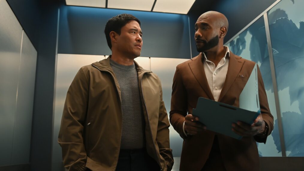 Randall Park as Moriarty and Morris Chestnut as Dr. John Watson — 'Watson' Season 1 Episode 12 'Your Life's Work, Part 1'