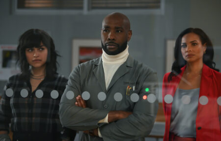 Eve Harlow as Dr. Ingrid Derian, Morris Chestnut as Dr. John Watson, and Rochelle Aytes as Dr. Mary Morstan — 'Watson' Season 1 Finale 