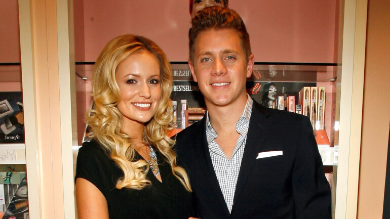Jef Holm and Emily Maynard attend Benefit Cosmetics Beauty Best Or Bust Party