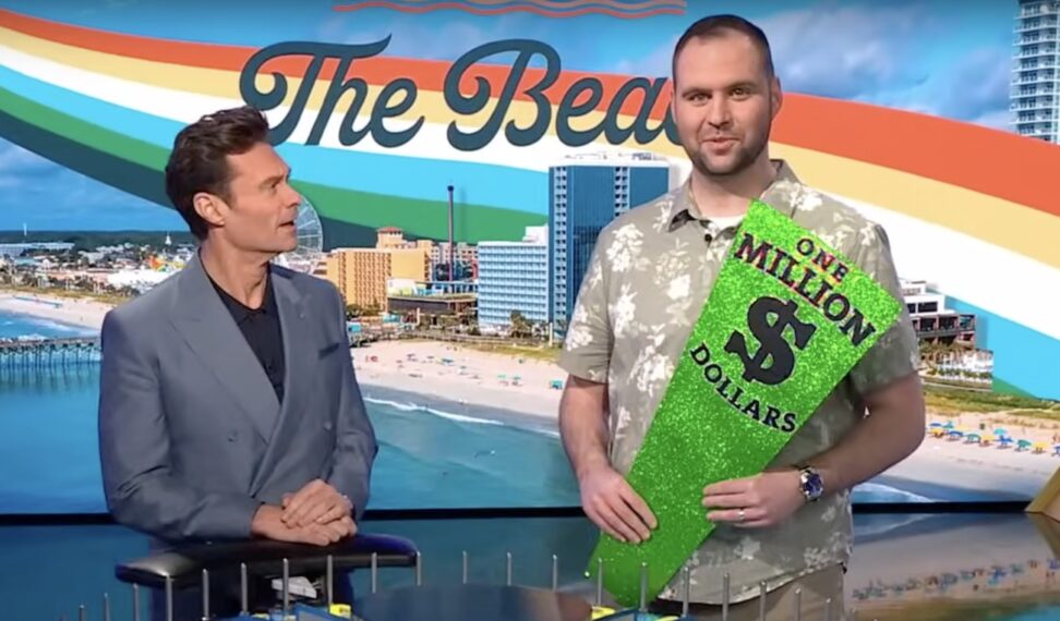 Ryan Seacrest and Wheel contestant